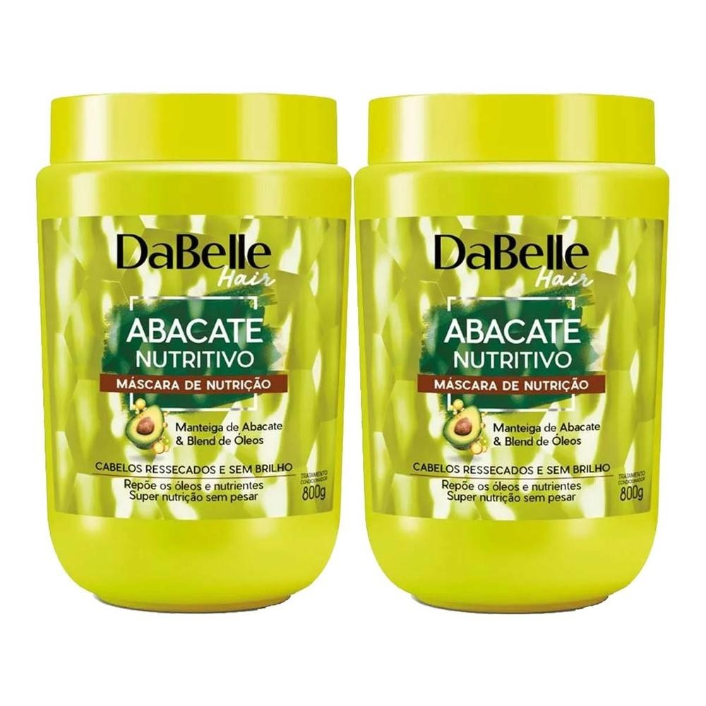 Kit 2 und Creme De Tratamento Dabelle Abacate Nutritivo 800g em Oferta na Shopee