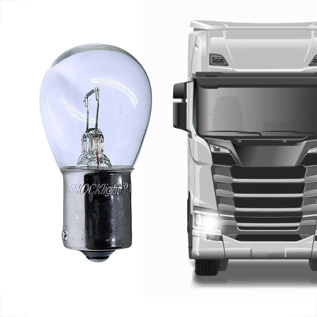 Kit 20 Lâmpadas Halógena 24V 21W 1141 BA15S Caminhão Carro Onibus Iluminação Veiculos Pesados Auto
