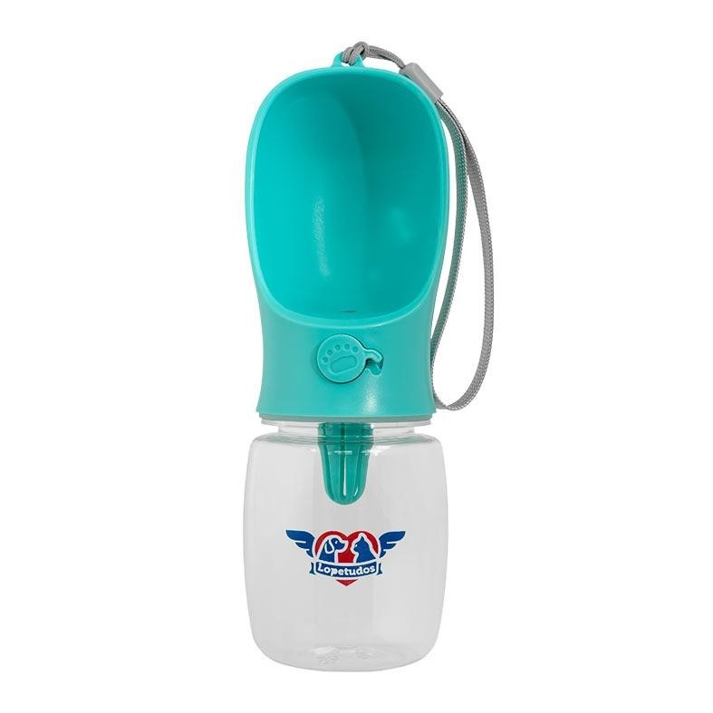 Bebedouro Lopetudos HydrateHikes1, 350ml, Turquesa, LP-BDP-TL350 - Pets
