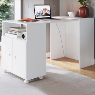 Mesa Escrivaninha Funcionale 2 Portas Branco Bl1000 - Art In Móveis em Oferta na Shopee