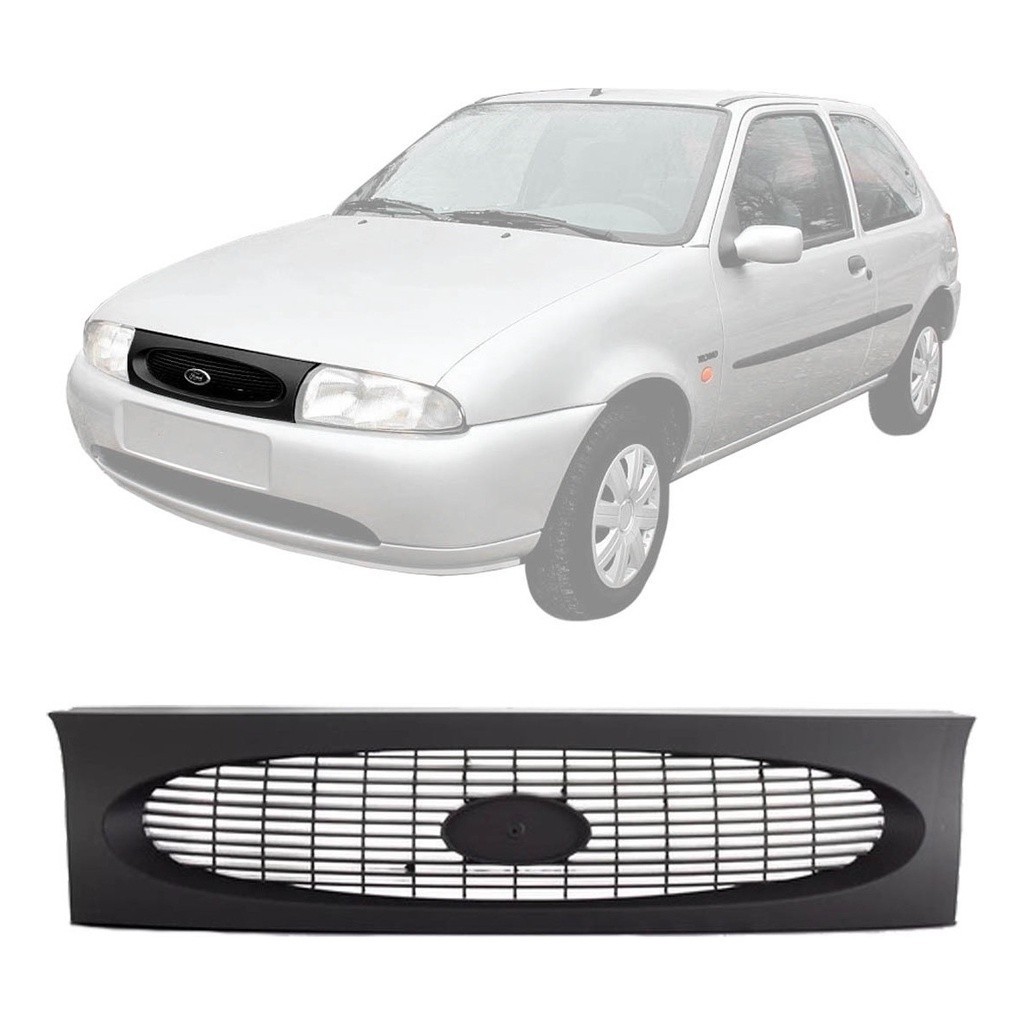 Grade Frontal Ford Fiesta Street 1996 1997 1998 1999 Preto Sofisticar Gr0007