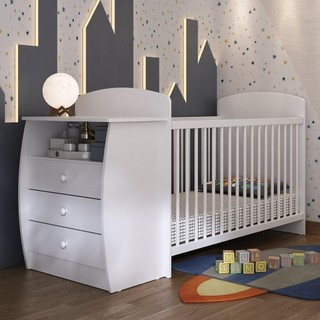 Berço Cômoda para Colchão 60x130cm Cajuzinho Multimóveis BB0516 em Oferta na Shopee