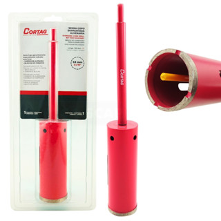 Serra Copo Alvenaria Diamantado Com Haste E Pino 53mm 61899 Profissional - Cortag em Oferta na Shopee