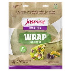 Jasmine Wrap Espinafre Sem Glúten 240G