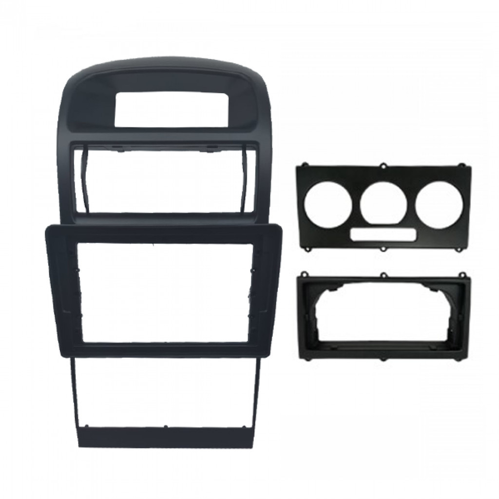 Moldura 9 Flutuante Astra Hach e Sedan c/ Ar Analógico e Digital - Preta em Oferta na Shopee