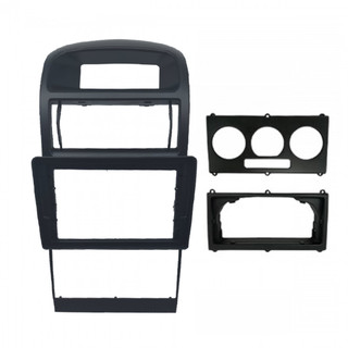 Moldura 9 Flutuante Astra Hach e Sedan c/ Ar Analógico e Digital - Preta em Oferta na Shopee