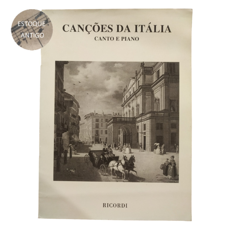 LIVRO CANÇOES DA ITALIA CANTO E PIANO (ESTOQUE ANTIGO)
