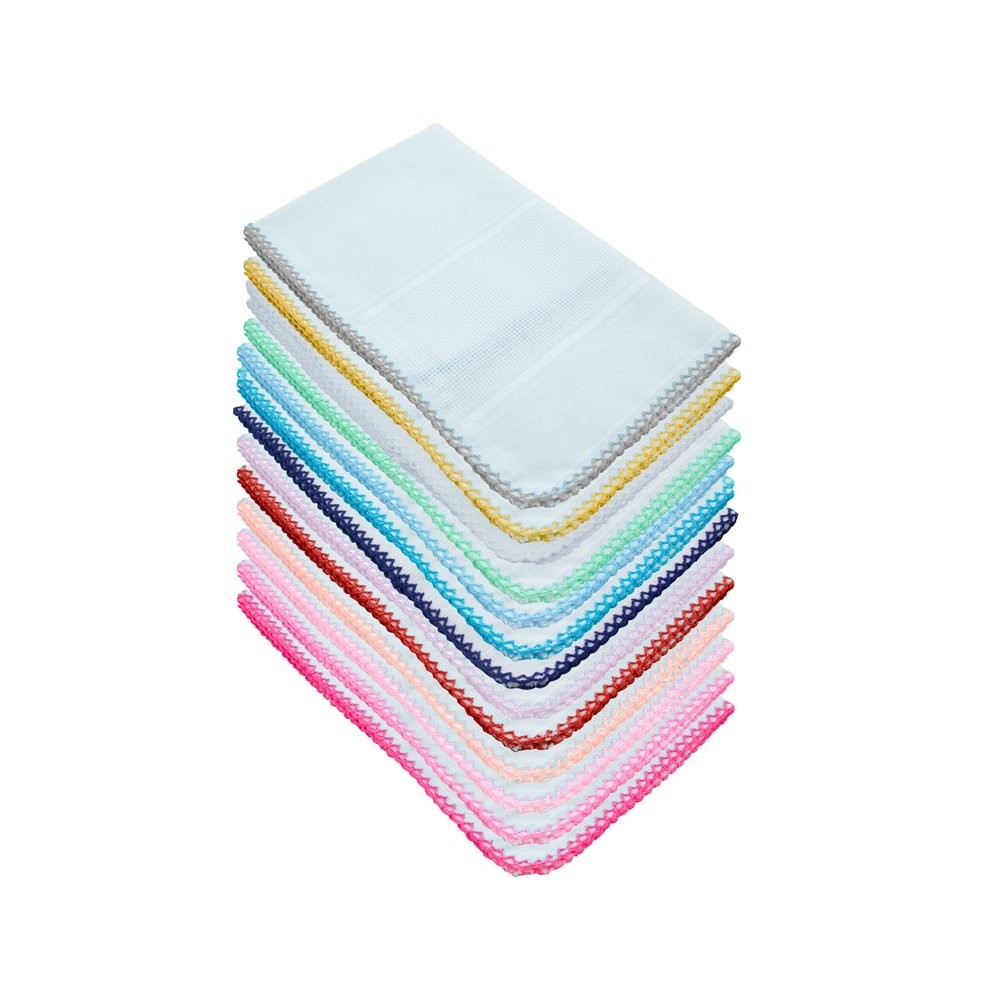Fraldinha Mabber C/crochê P/bordar Ponto Cruz - 30x40cm Valor unitário em Oferta na Shopee