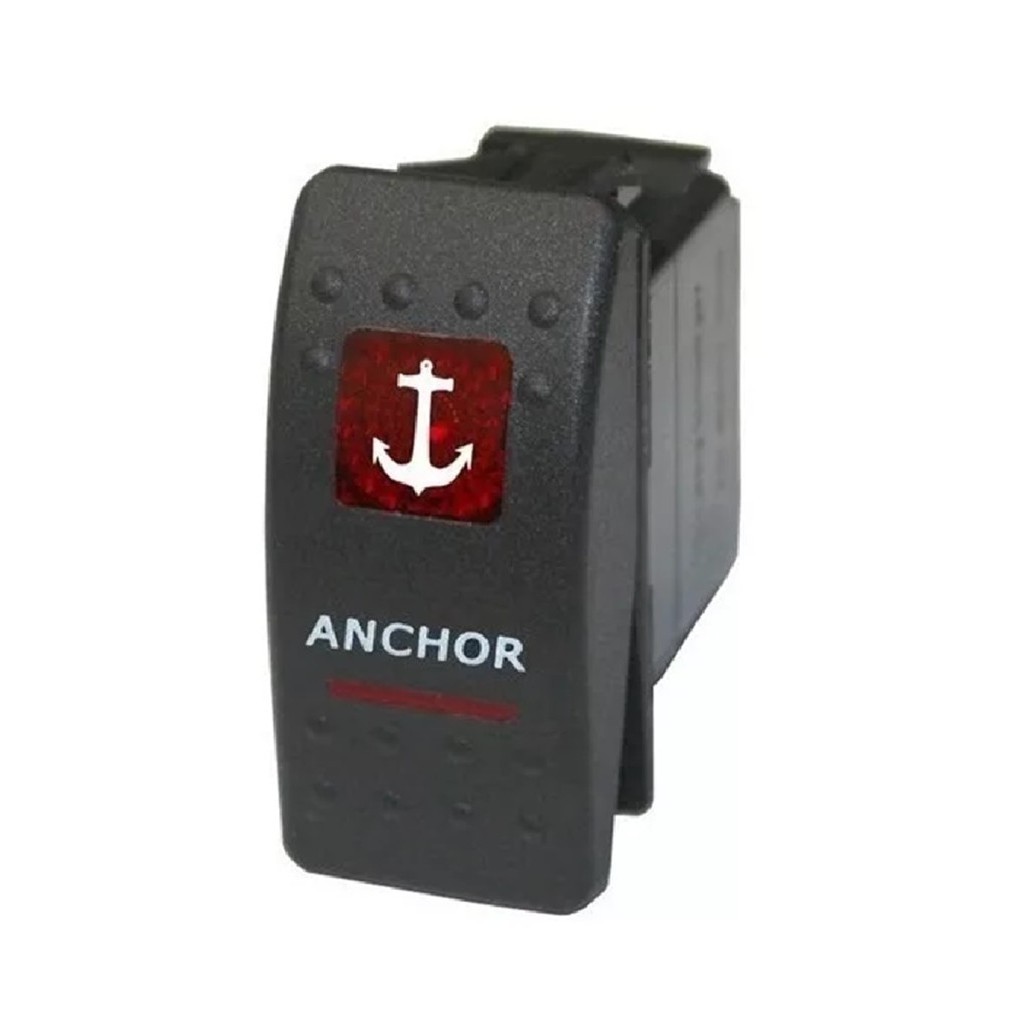 Botão Painel Guincho Âncora 12/24v 7 Pinos Barco Lancha