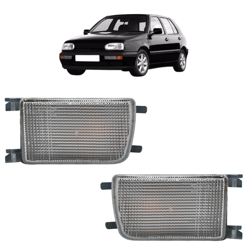 Par Lanterna Dianteira Pisca Seta Golf Gl/glx/gti Cristal