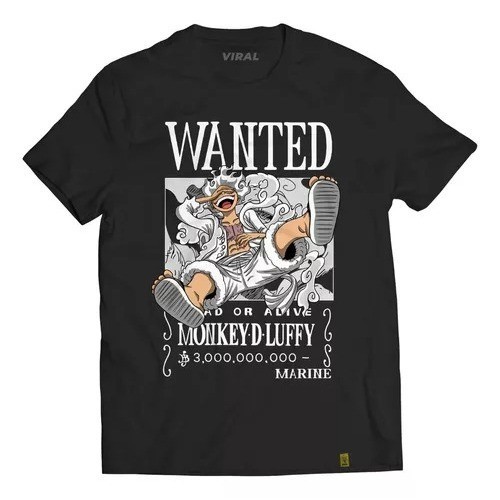 Camiseta One Piece Luffy Gear 5 Unissex 100% Algodão Anime 30.1 ! shop