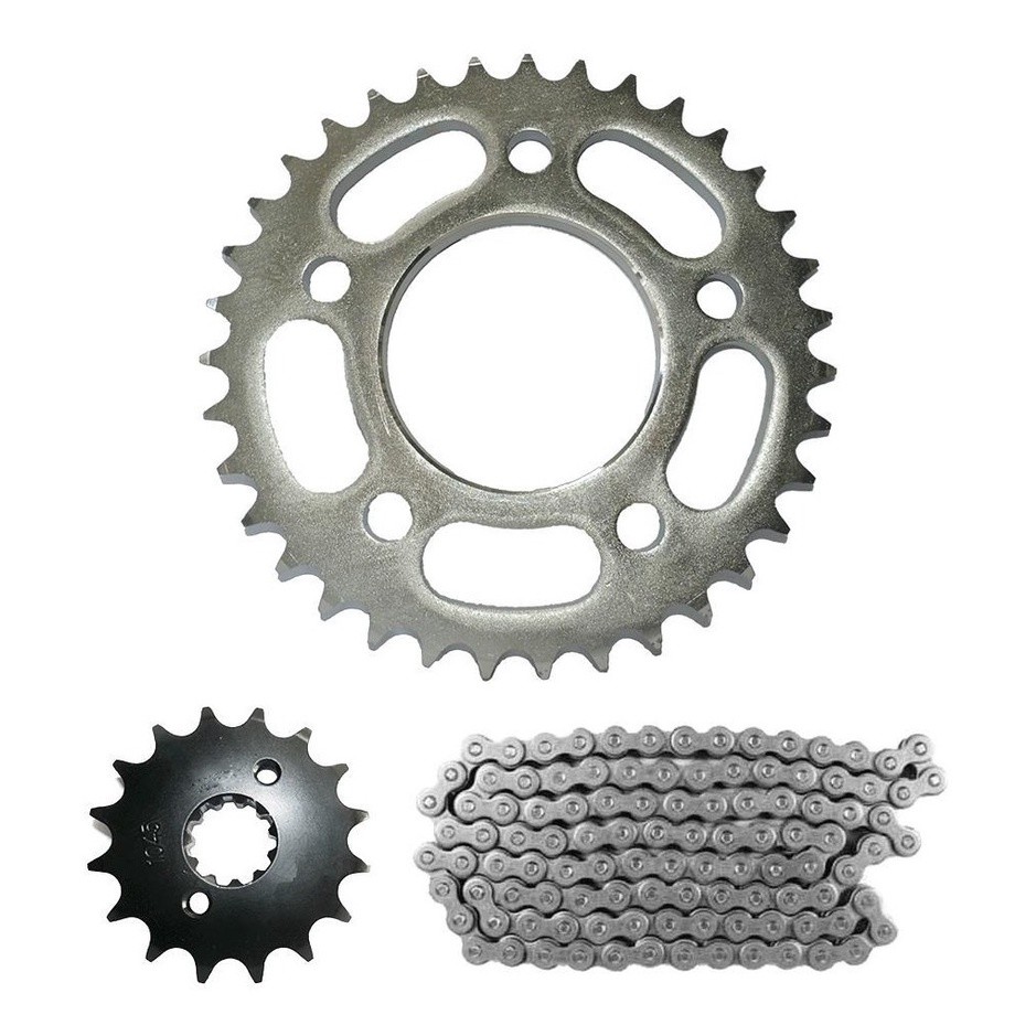 Kit Relacao Cbx 250 Twister Corrente Fina Coroa 35 Pinhao 15