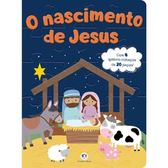 Livro Quebra-cabeça com 20 Peças | O Nascimento de Jesus
