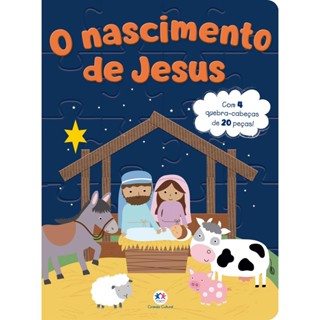 Livro Quebra-cabeça com 20 Peças | O Nascimento de Jesus em Oferta na Shopee