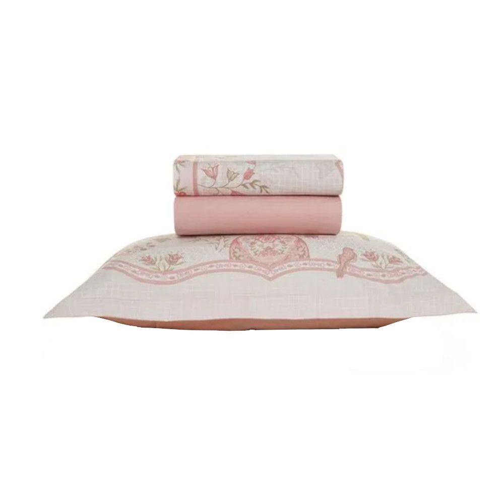 Jogo de Cama Karsten Emilia 3 Peças Solteiro 200 Fios - Home & Living