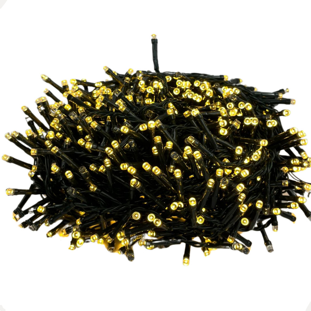 Pisca Natal Led Strobo Branco Quente 40 Metros 1500 Leds Na Cor Branco Quente  Estrobo Quente