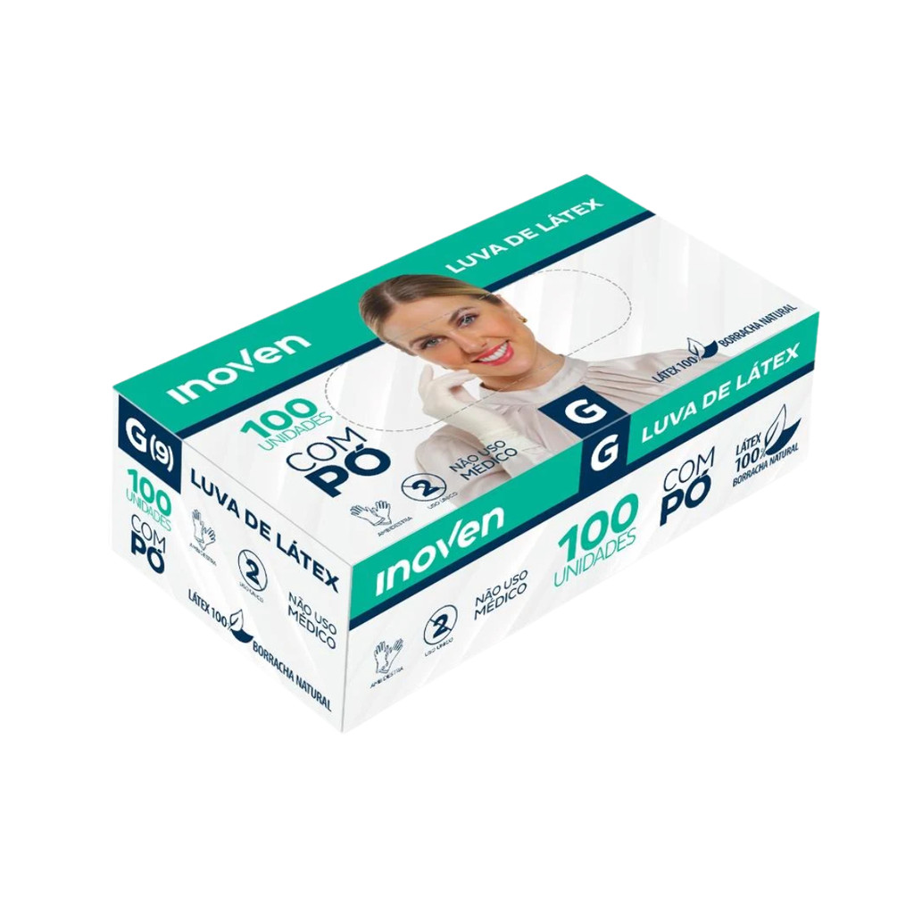 Luva de Procedimentos com Pó CA 45332 G com 100 unidades Inoven em Oferta na Shopee