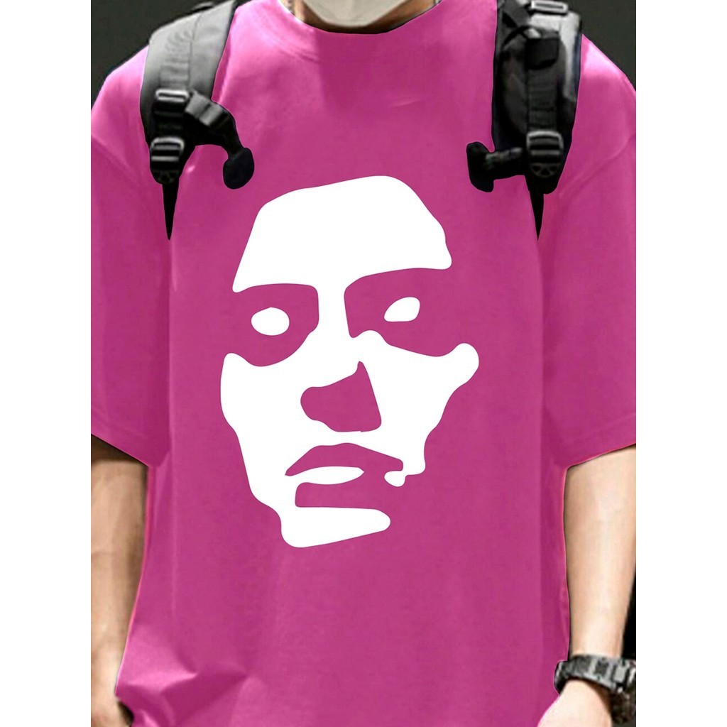 Blusa Oversized Básica Masculina Estilosa Estampada Camiseta Manga Curta Aesthetic Confortável