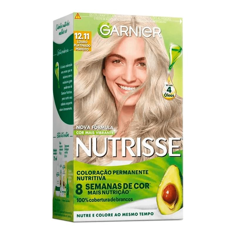Coloração Nutrisse Creme Garnier 12.11 Louro Platinado Perfeito em Oferta na Shopee