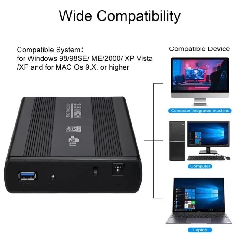 Case 3.5 Para Hd Externo Usb 3.0 Pc Computador Desktop Ultra em Oferta na Shopee