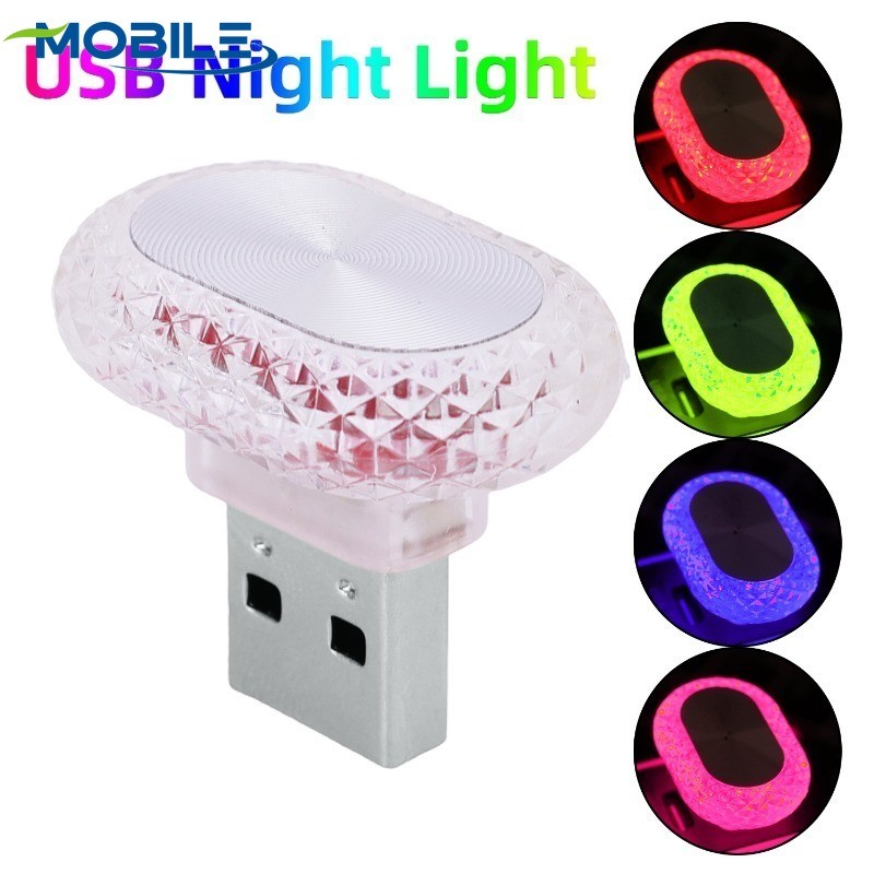 [Destaque] Mini Luz Ambiente USB-Atmosférica Para Teclado De Laptop Piscante Colorida LED 5V-Lâmpada Pequena Plug Play N