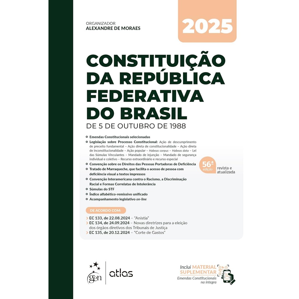 Constituição da República Federativa do Brasil - 56ª Edição 2025 em Oferta na Shopee