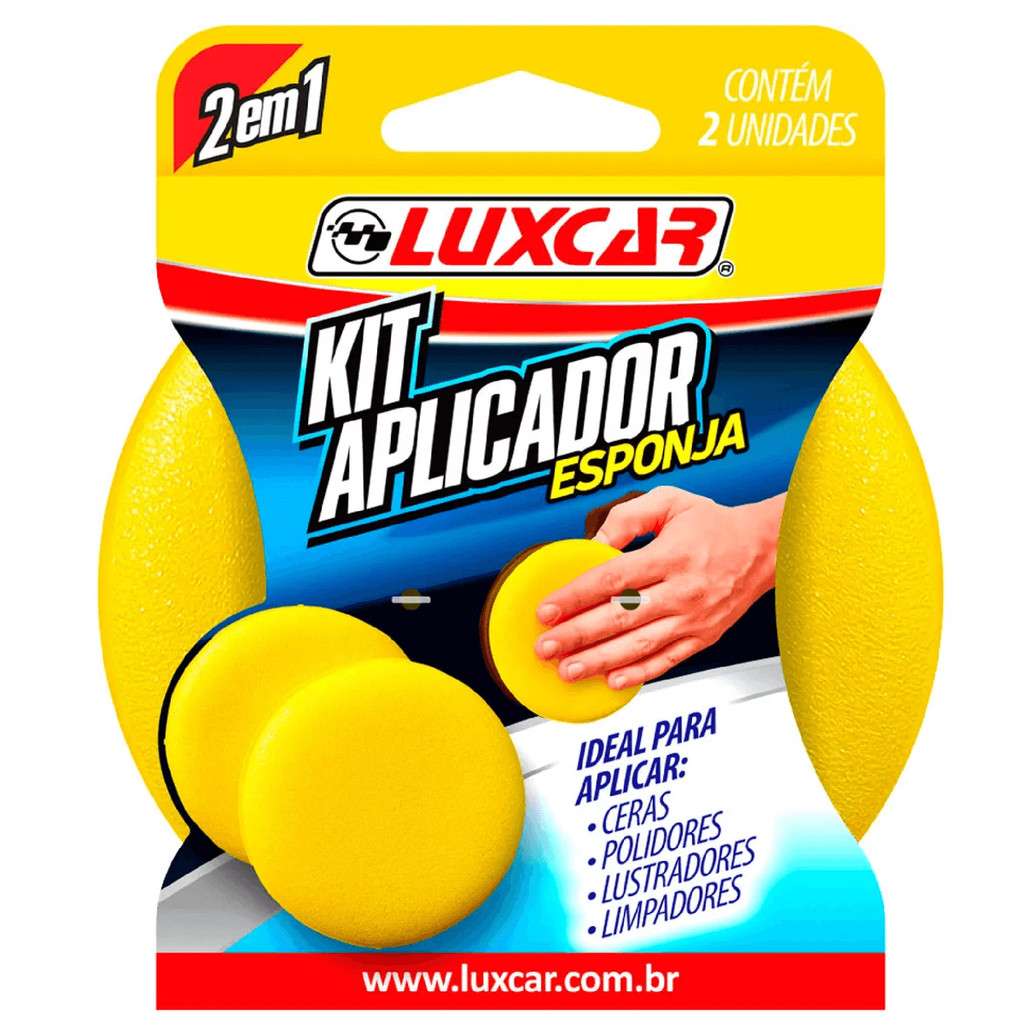 Kit Esponjas Aplicadoras Espuma Ideal Para Aplicar Ceras Cor Amarelo em Oferta na Shopee
