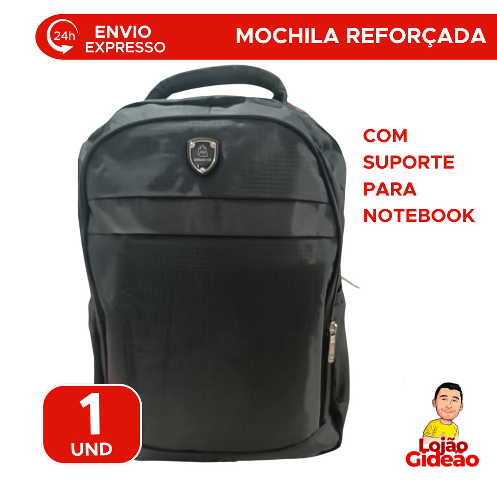 Mochila Grande Impermeável Adulto Executiva Reforçada Com Surporte Para Notebook