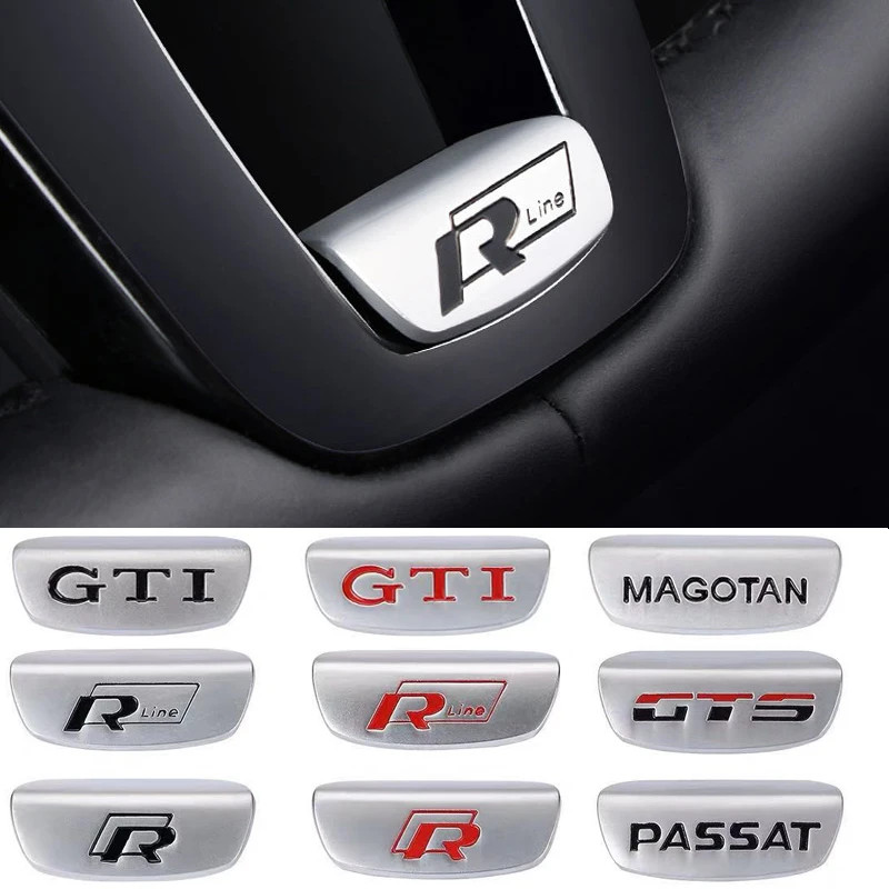 3D Liga De Alumínio Rline Emblema Volante Do Carro Adesivo Acessórios Para Volkswagen GTI Polo Golf Passat Scirocco Jett 3D Liga De Alumínio Rline Emblema Volante Do Carro Adesivo Acessórios Para Volkswagen GTI Polo Golf Passat Scirocco Jett