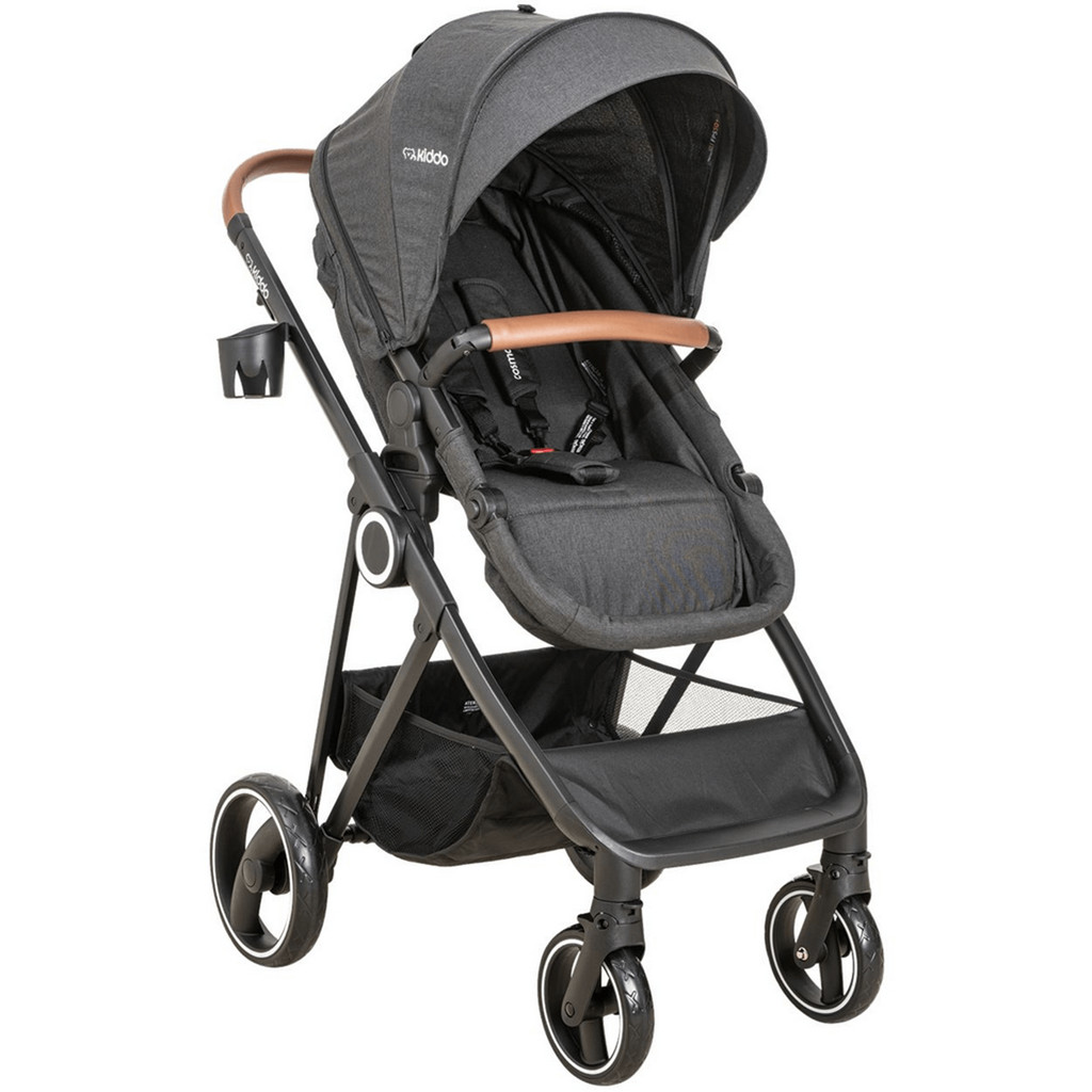 Carrinho de Bebe para Passeio Moises Kiddo Cosmos Melange Preto
