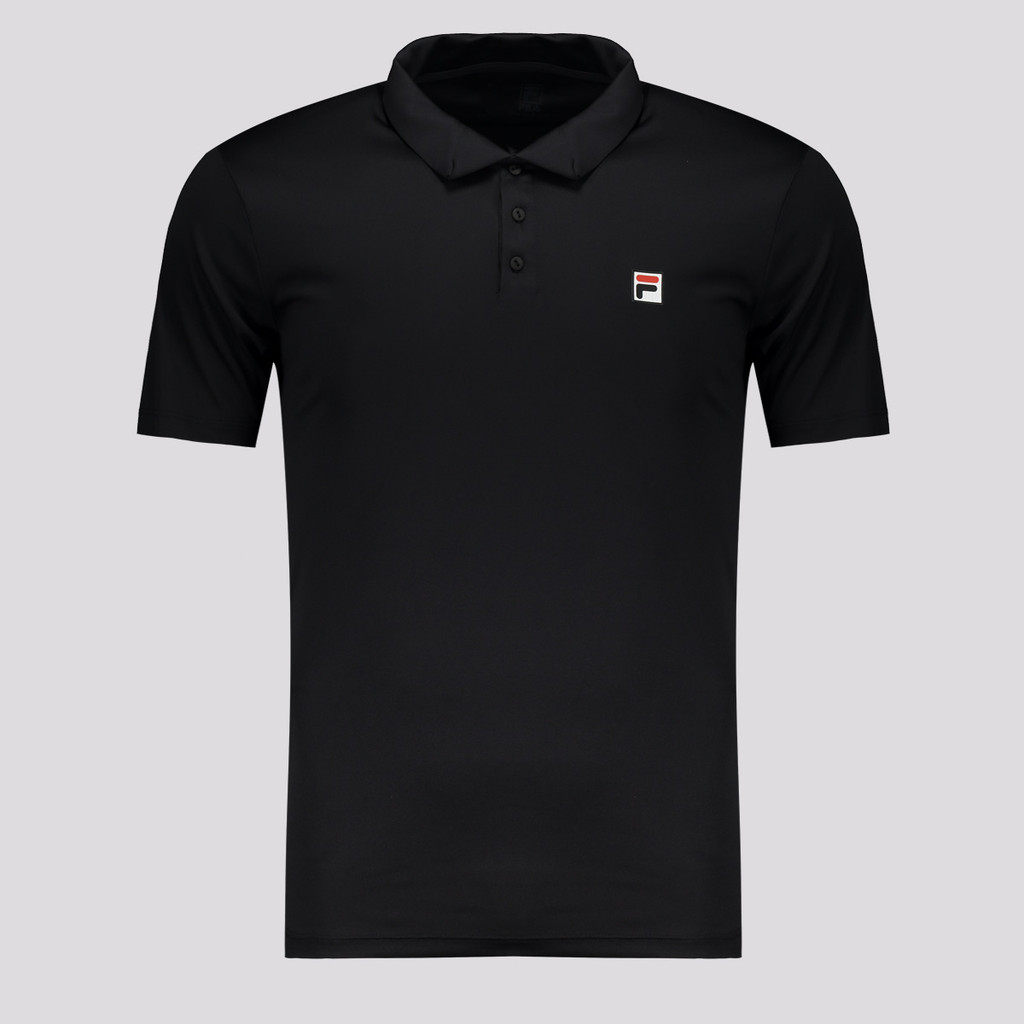 Polo Fila Box Player F-Box II Preta em Oferta na Shopee