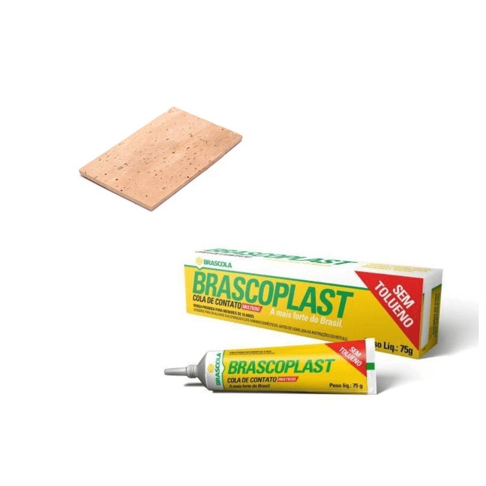 KIT 1 Cortiça Portuguesa para Saxofone + Cola Contato