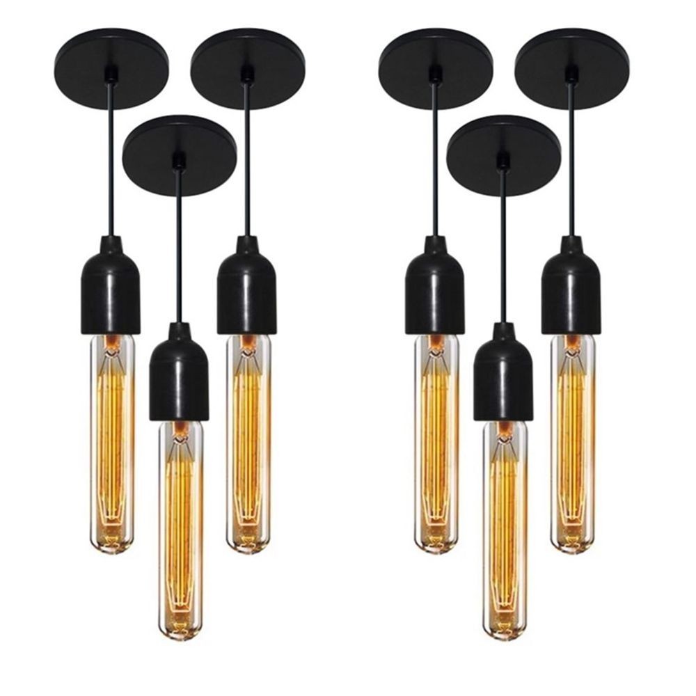 Kit/6 Lustre Pendente Luminária Md-4149 Suporte Para Lâmpada / Não Inclusa - Bivolt