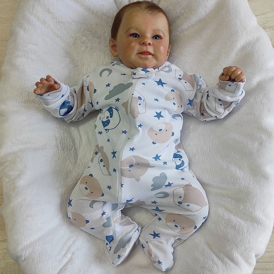 Macacão Manga Longa Menino Pijaminha Confortável Ziper Malha Canelada Estampado -Tamanho RN, P, M e G