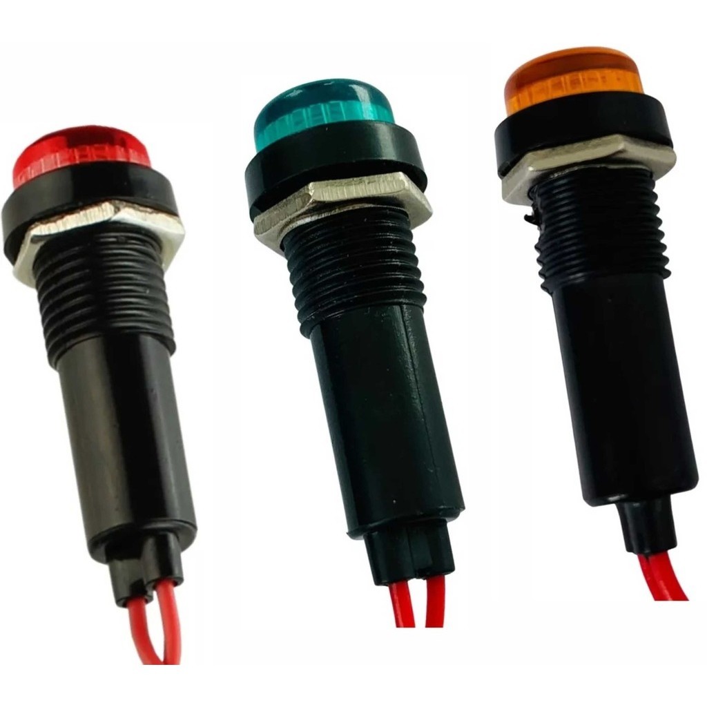 Sinaleiro Olho de Boi 220V em 3 Cores á escolha - 5 Peças em Oferta na Shopee