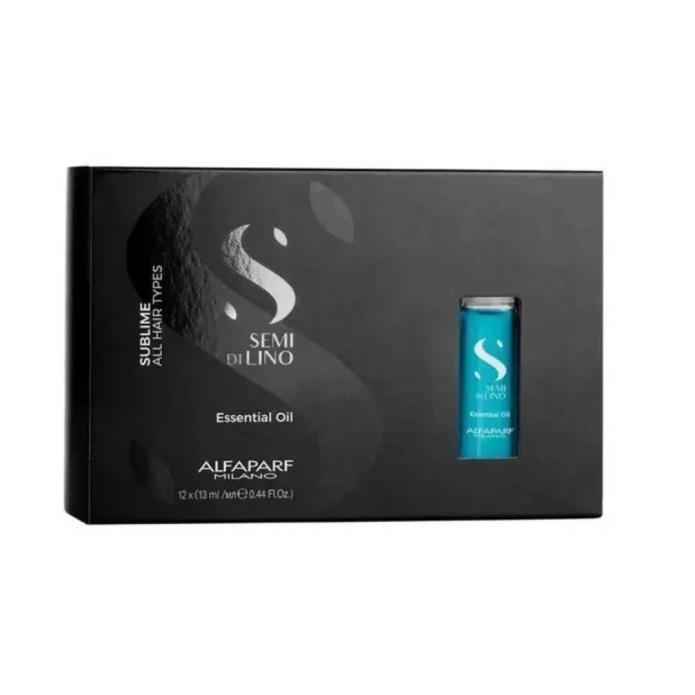 Kit x12 Ampola Azul Alfaparf Semi Di Lino Essential Oil 13Ml