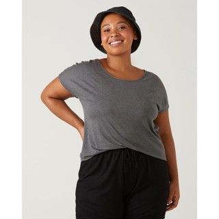 Blusa Básica Feminina Plus Size Manga Japonesa Em Viscose Stretch em Oferta na Shopee