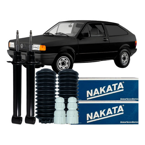 Kit Amortecedor Batente Coifa Traseiro Vw Gol 1980 Á 1994