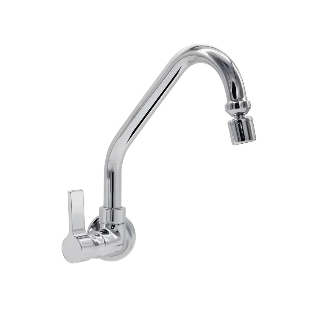 Torneira Cozinha Parede 1/4 De Volta Luxo C70 C/ Articulador