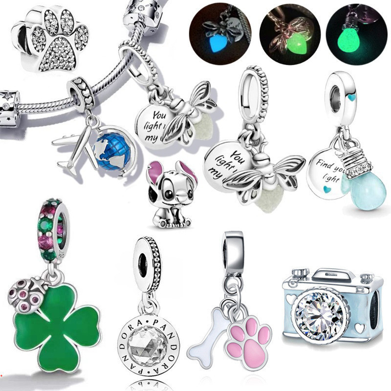 Berloque Pingente Charmes P de Prata 925 para Pulseira Bracelete Charms