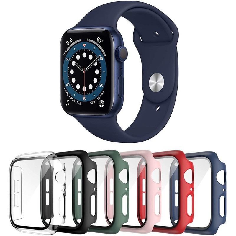 Capa case Bamper com Vidro 3D Temperado Apple Watch 38/40/42/44mm