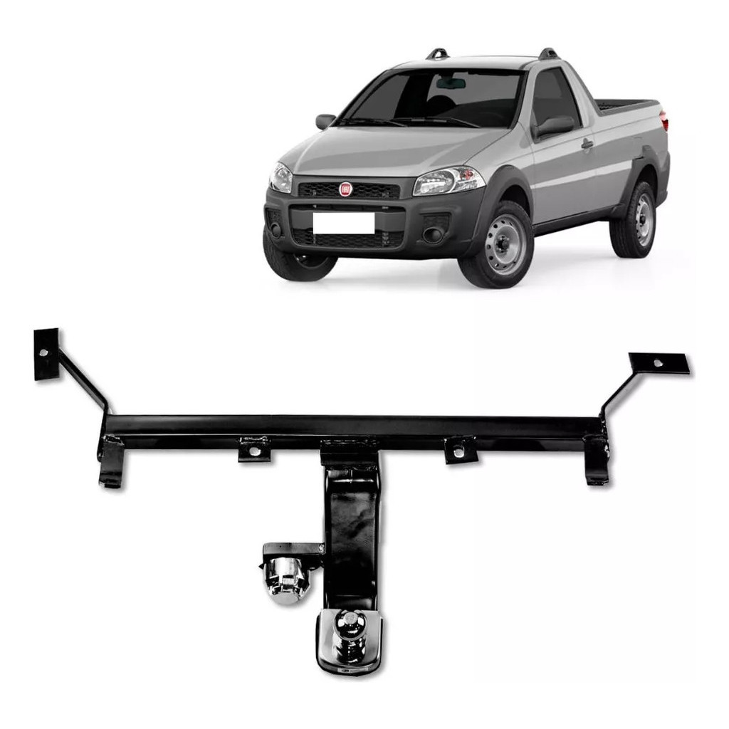 Engate Reboque Fixo Strada 1998 A 2020 500 Kg