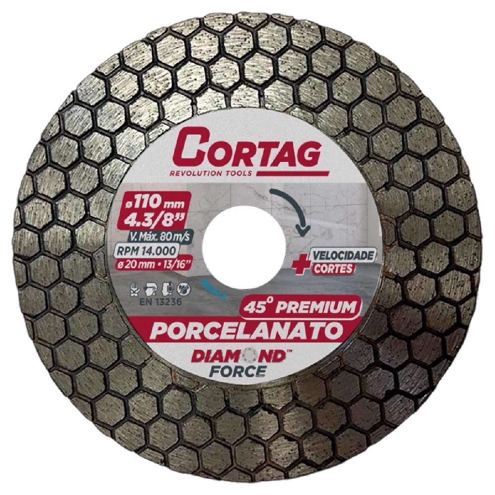 Disco Diamantado Para Chanfro 45° Premium 110mm (62794) - Cortag em Oferta na Shopee
