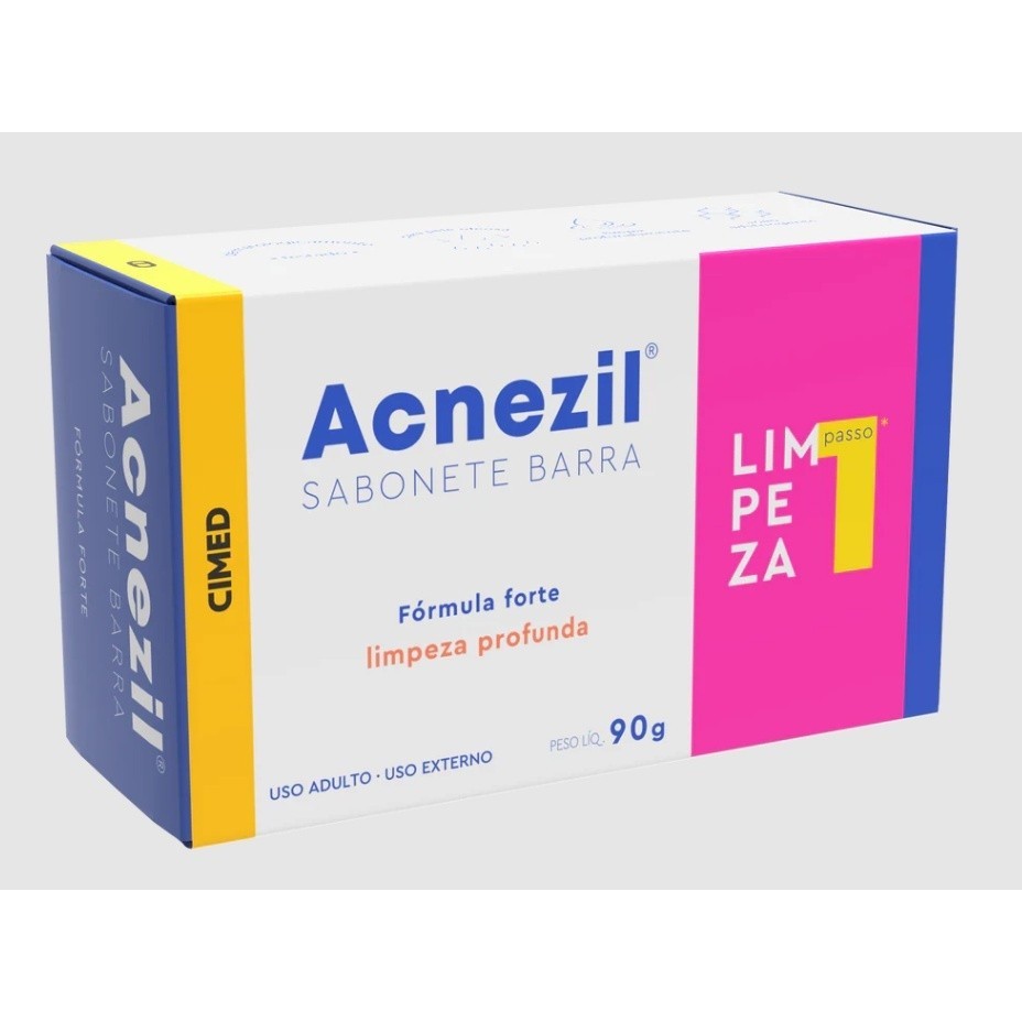 Sabonete em Barra Acnezil Sabonete Barra Pele Acneica Cimed 90g