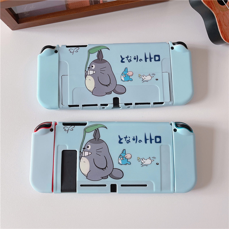 Totoro Bonito Desenho Animado Silicone TPU Nintendo Switch E OLED Caixa De Proteção Da