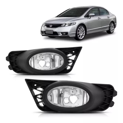 Farol De Milha Auxiliar New Civic Com Grade 2009 2010 2011