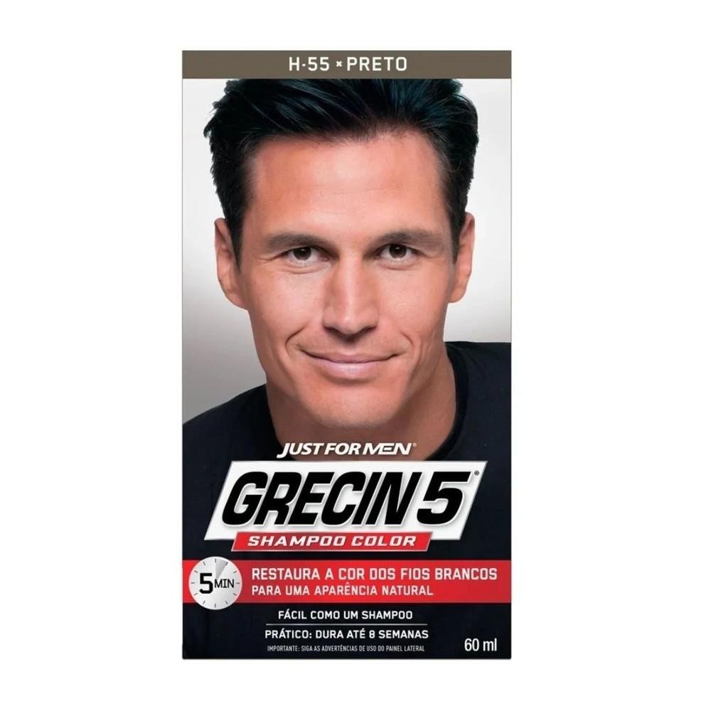 Shampoo Color Grecin 5 Preto 60ml - Beauty
