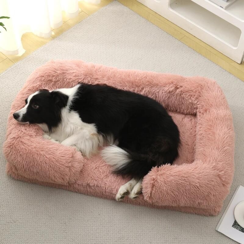Calming Sofá De Espuma De Ovo Ortopédico Para Cães De Cama Grande Com Cobertura Removível Lavável