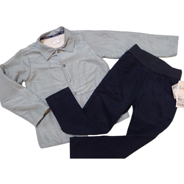 Conjunto Menino Casaco Microsoft Inverno Calça Paraiso 14872