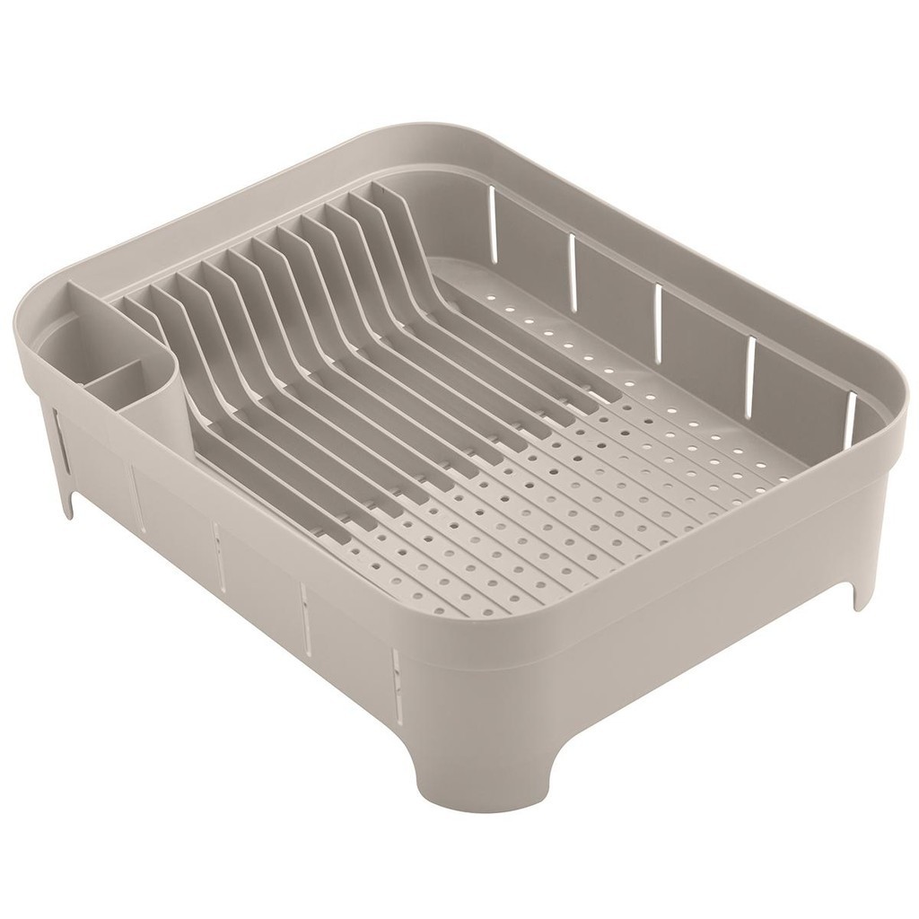 Escorredor de Louça 12 Pratos Talheres Cozinha OU Trium Bege em Oferta na Shopee